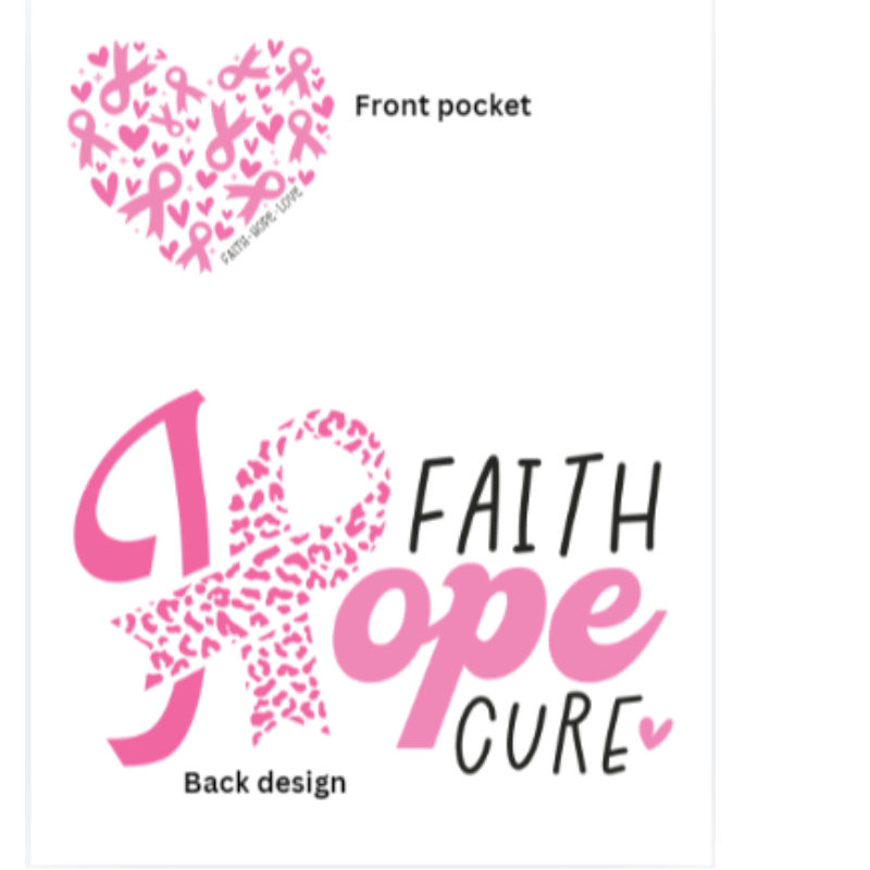 Faith Hope Cure (Front & Back Design) Main Image